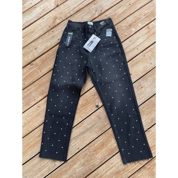 📩🎀2 for $20🎀NWT SIMPLY Society High Rise Straight Women's Jeans Size 7/28 - Picture 1 of 9